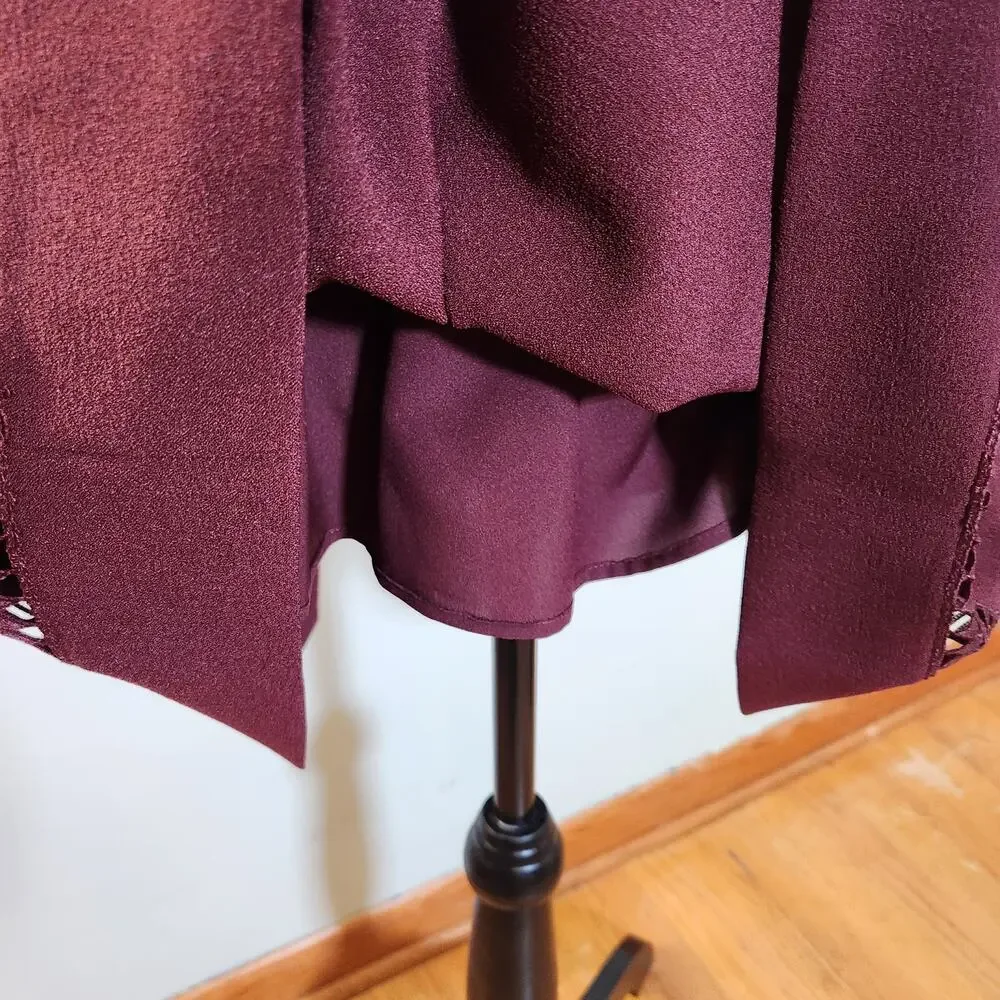 ELIZA J NWT Bell Sleeve Lace Inset Fit & Flare Dress, Size 12 - Picture 13 of 15